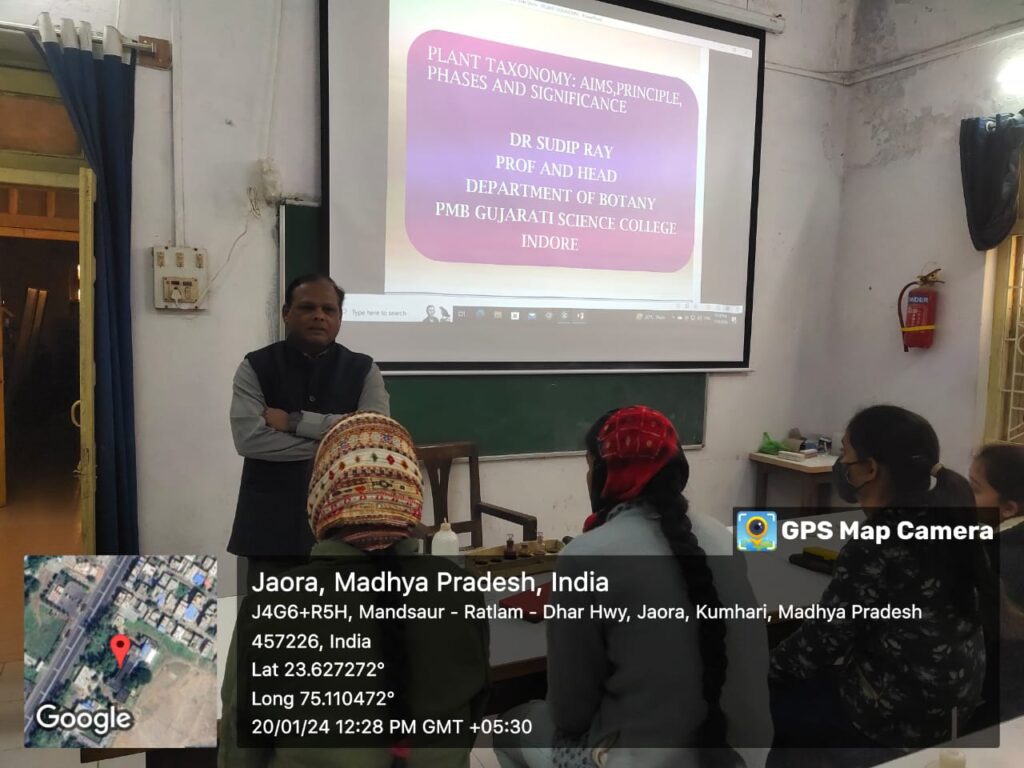 Expert lecture at Govt Bhahat Singh College,Jaora